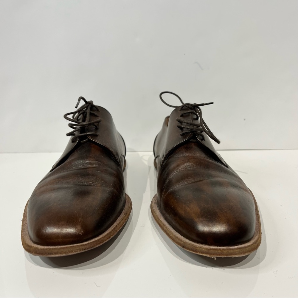 Dries Van Noten Brown Leather Oxfords - Picture 3 of 6
